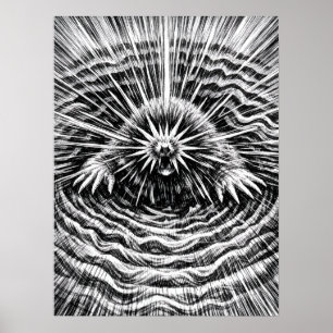 Arte de Vibraciones Terrestres del Topo Estrellado