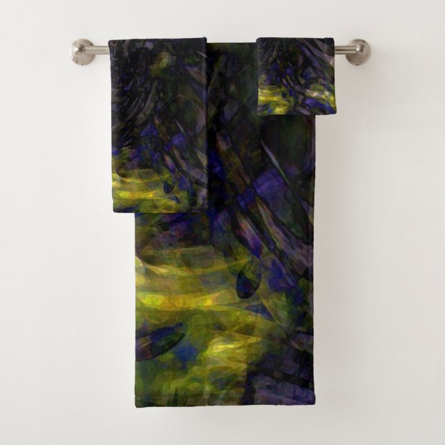 Arte de vidrio abstracto funky salpicadura de colo (In situ)