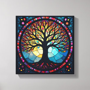 Arte de Vidrio Teñido, Árbol de la Vida en Vidrio