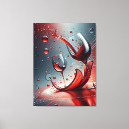 ARTE DE VINO DE LA PARED DE CANVA