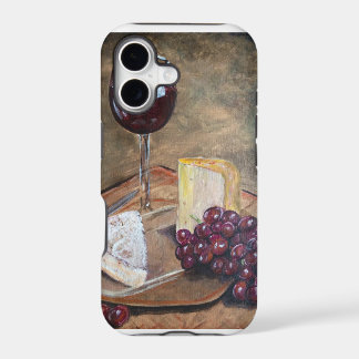 Arte de vino y queso con clase
