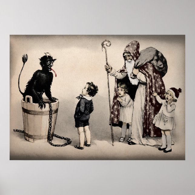 Arte de Vintage Krampus (Frente)