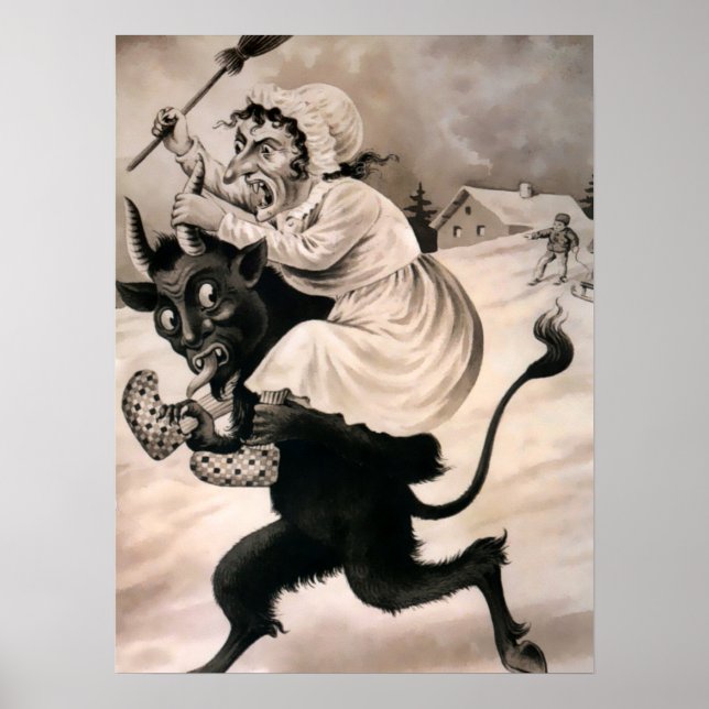 Arte de Vintage Krampus (Frente)