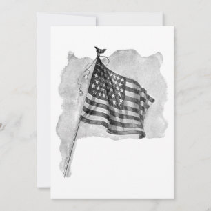 Arte de vintage patriótico con bandera de Estados 