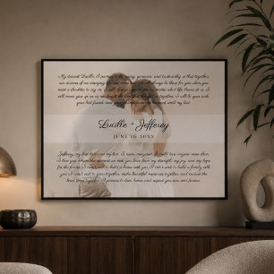 Arte de Voto de Boda Elegante  Foto de Parejas de 