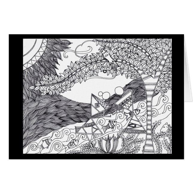 Arte de Warli (Anverso (Horizontal))