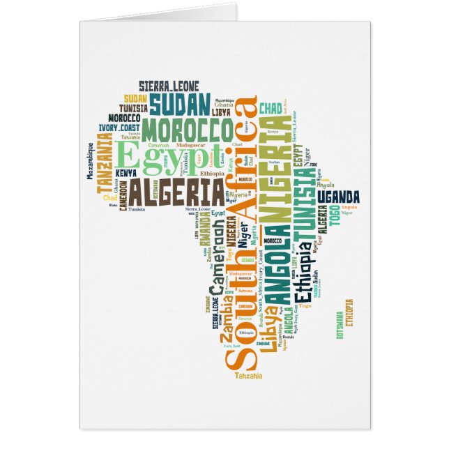 Arte de Word en África (Frente)