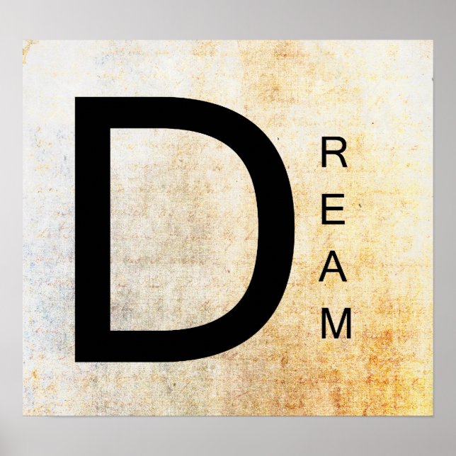 Arte de Word inspirador - Sueño (Frente)