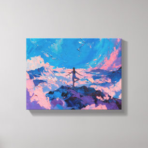 Arte de Yoga: Belleza Equilibrada (Pintura al Óleo