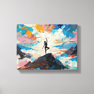 Arte de Yoga: Belleza Equilibrada (Pintura al Óleo