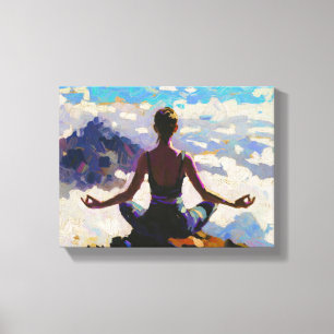 Arte de Yoga: Belleza Equilibrada (Pintura al Óleo