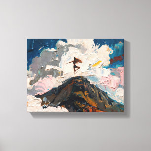 Arte de Yoga: Belleza Equilibrada (Pintura al Óleo