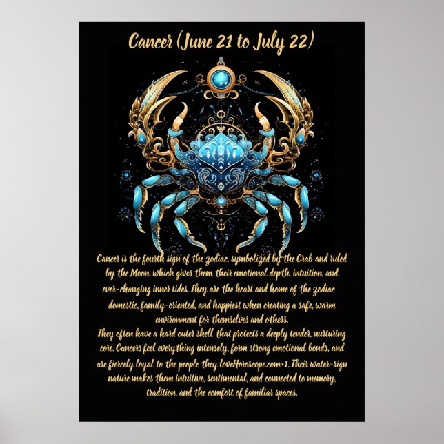 Arte de Zodiaco Cáncer (Frente)