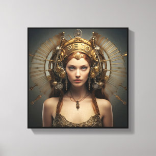 Arte de Zodiaco Virgo en Lienzo – Mechanica Astral