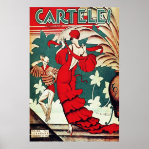 Arte Deco Antiguo - Carteles - Bailarina del Carib