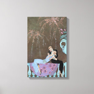 Arte Deco Antiguo Fuegos Artificiales Le Feu, Geor