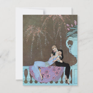 Arte Deco Antiguo Fuegos Artificiales Le Feu, Geor