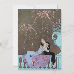 Arte Deco Antiguo Fuegos Artificiales Le Feu, Geor