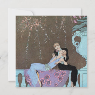 Arte Deco Antiguo Fuegos Artificiales Le Feu, Geor