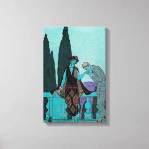 Arte Deco Antiguo La Villa d'Este de George Barbie