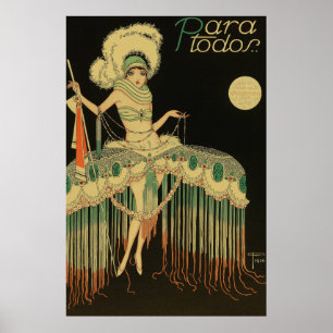 Arte Deco Antiguo - Para Todos - Chica del Espectá
