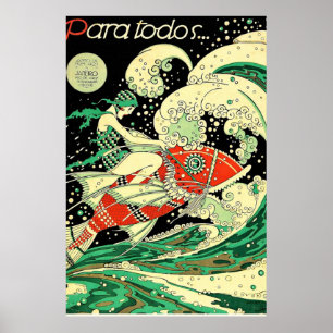Arte Deco Antiguo - Para Todos - Ondas Psicodélica