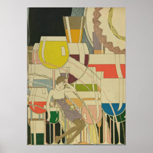 Arte Deco Antiguo - Para Todos - Vino Psicodélico