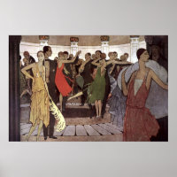 Arte Deco Antiguo Salón de Baile Nocturno de París
