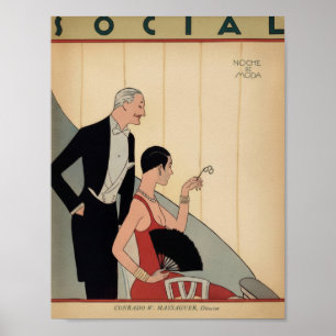 Arte Deco Antiguo - Social - En la Ópera