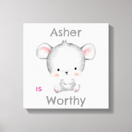 Arte deco de afirmación personalizada para niños |