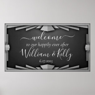 Arte Deco de estilo negro elegante de los locos añ