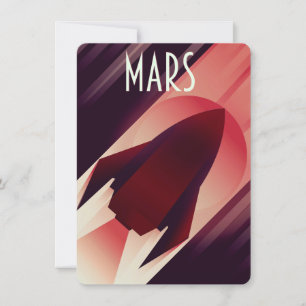 Arte Deco de Nave Espacial a Marte