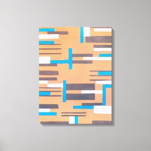 Arte Deco Jazz Pochoir Antiguo, Patrón Geométrico