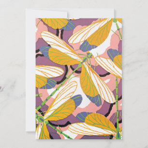 Arte Deco Jazz Pochoir Vintage Dragonflies de Jard