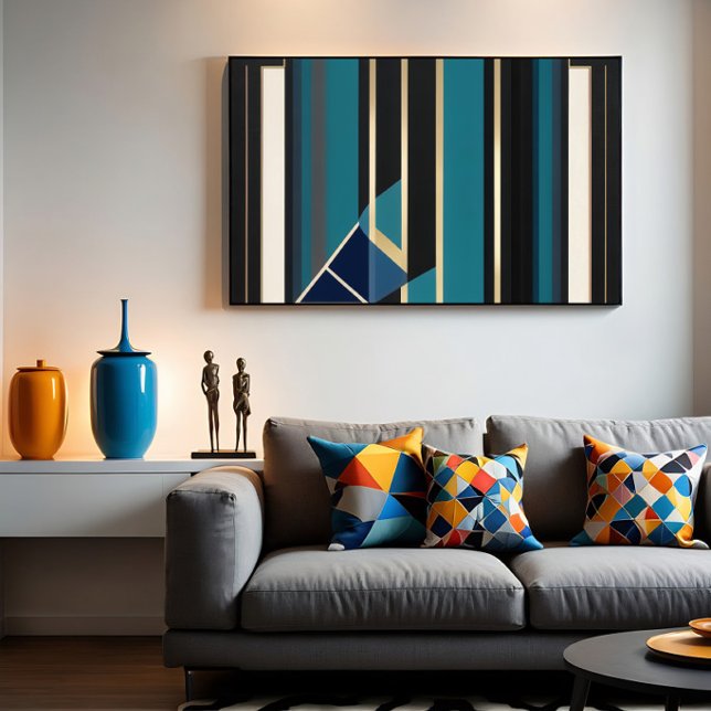 Arte Deco Moderno Líneas Verticales Abstractas (Subido por el creador)