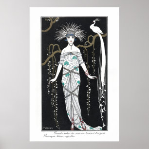 arte deco nouveau de George Barbier trajes parisin