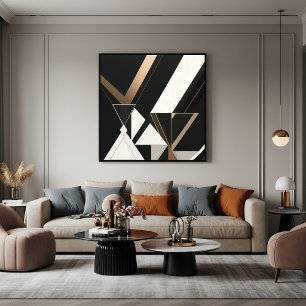 Arte Deco Triángulos Geométricos Modernos