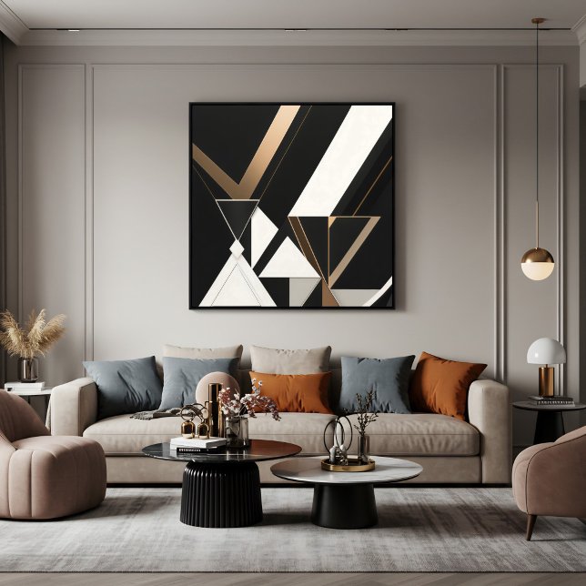 Arte Deco Triángulos Geométricos Modernos (Subido por el creador)
