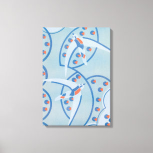 Arte Deco Vintage Pájaros Animales Patrón Jazz Poc