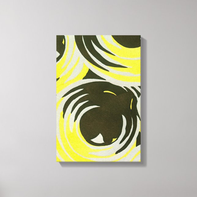 Arte Deco vintage pochoir círculos geométricos de  (Anverso)