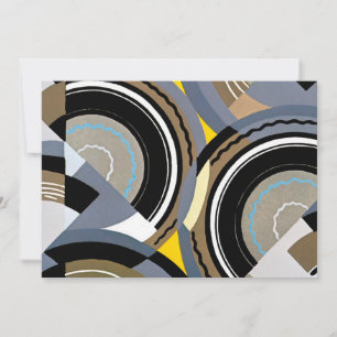 Arte Deco Vintage Pochoir Formas Geométricas de Ja