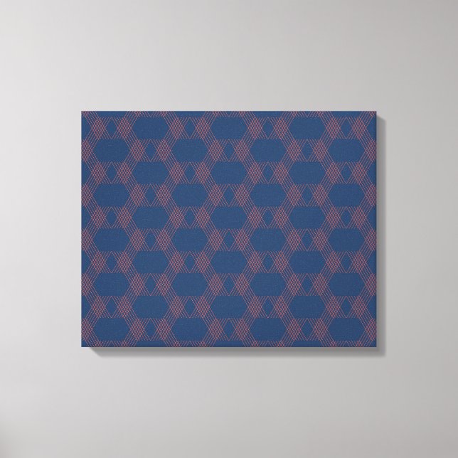 Arte decorativo contemporáneo púrpura, rojo, moder (Anverso)