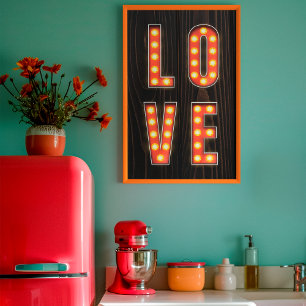 Arte decorativo de citas de amor romántico de made
