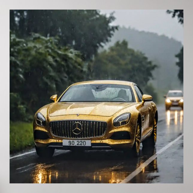 Arte Decorativo - Manejando En Lluvia #2 (Frente)