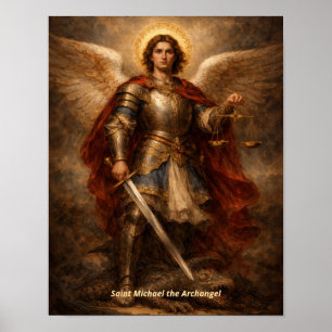 Arte del Arcángel San Miguel Venciendo al Dragón d