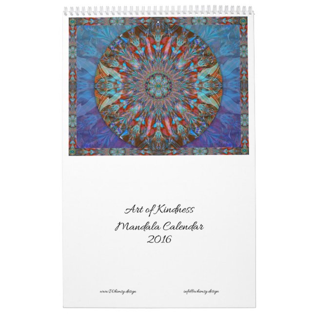 Arte del calendario 2016 de la mandala de la (Tapa)