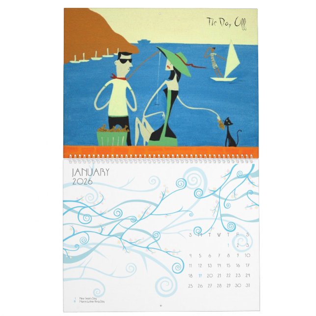 Arte del calendario del maya Dvalishvili (Jan 2026)