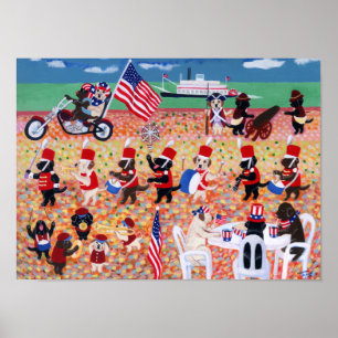 Arte del Día de la Independencia Feliz