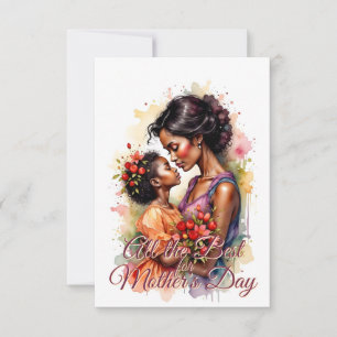 Arte del Día de la Madre Amor en Estilo Acuarela