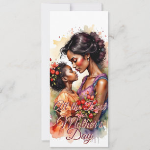 Arte del Día de la Madre en estilo acuarela